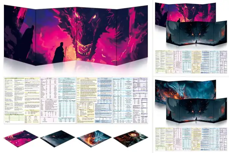Detailed view of Best A4 Sized Dm Screen: Top 4 Picks for Immersive Gaming