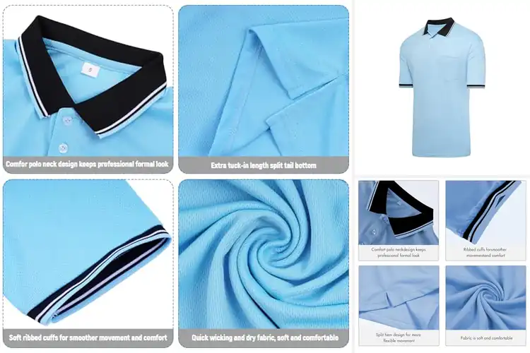 Detailed view of Best Breathable Umpire Shirts