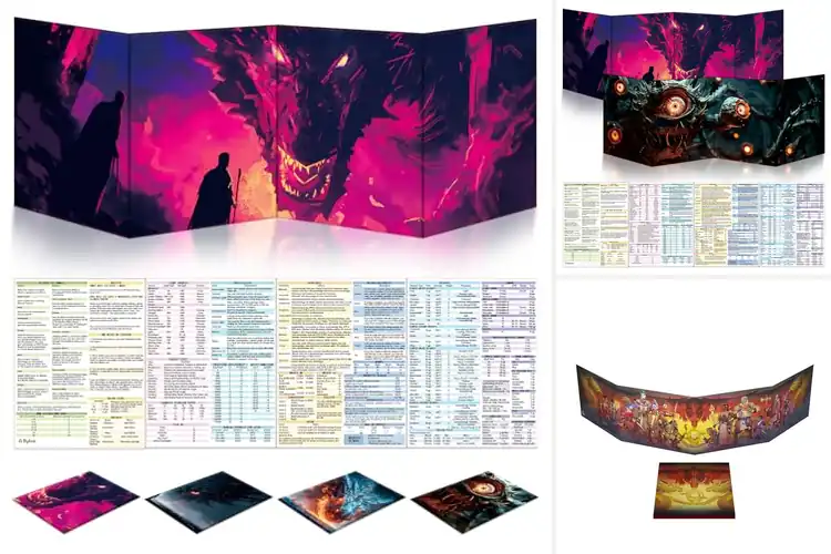 Detailed view of Best Campaign Themed DM Screens: Elevate Your D&D Adventures