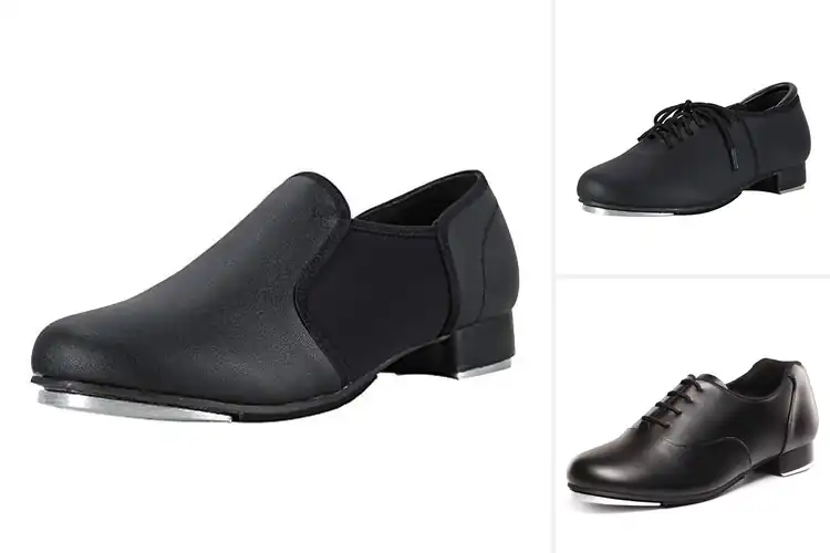 Detailed view of Best Durable PU Leather Tap Shoes