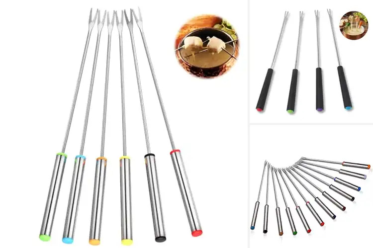 Detailed view of Best Easy Clean Fondue Skewers
