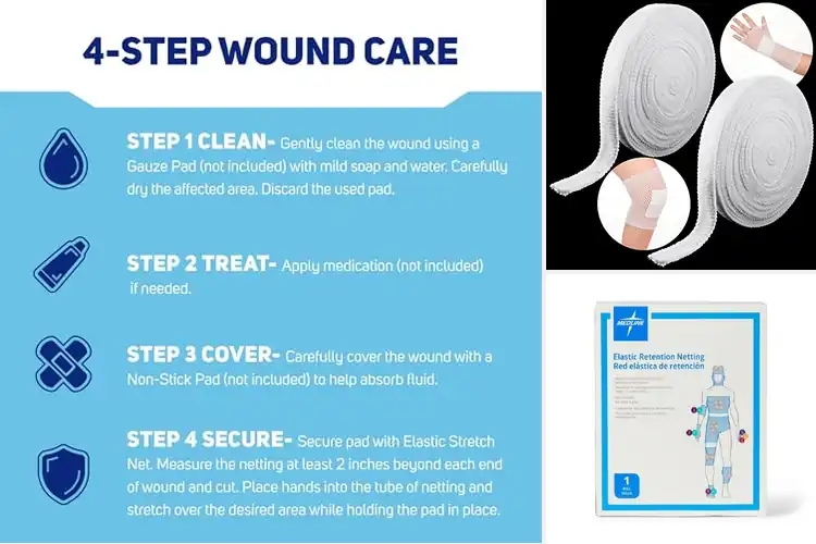 Detailed view of Best Elastic Stretch Nets: Simplify Wound Care Comfortably