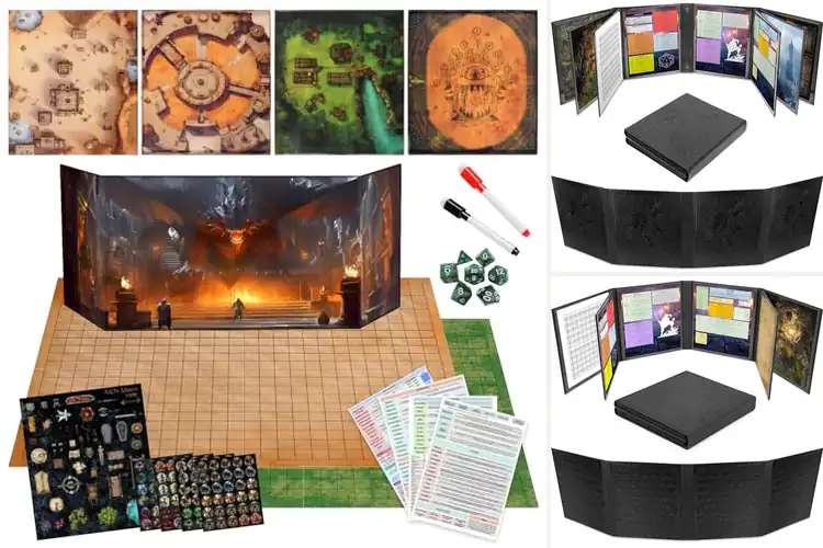 Detailed view of Best Foldable Dm Screen Portable Sets