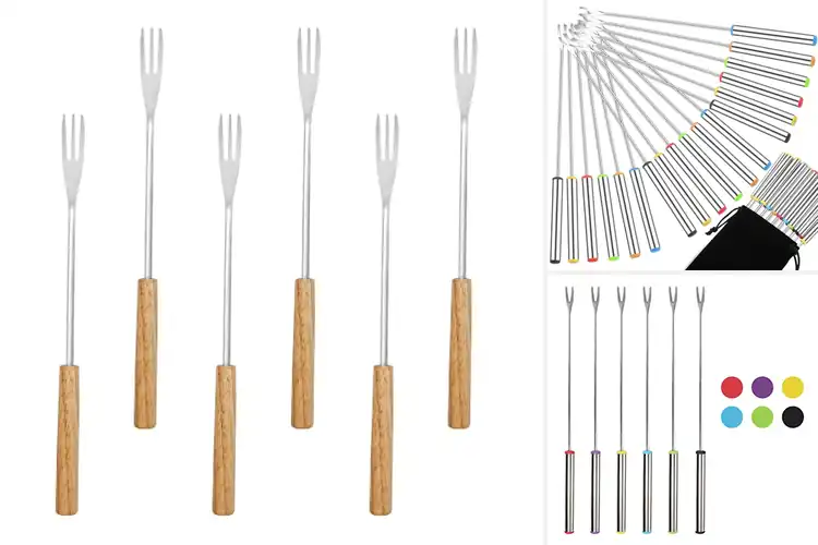 Detailed view of Best Fondue Forks For Cheese And Chocolate Dipping