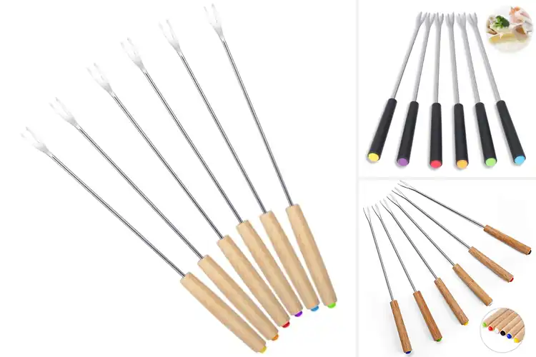 Detailed view of Best Heat Insulated Fondue Forks For Safe Handling