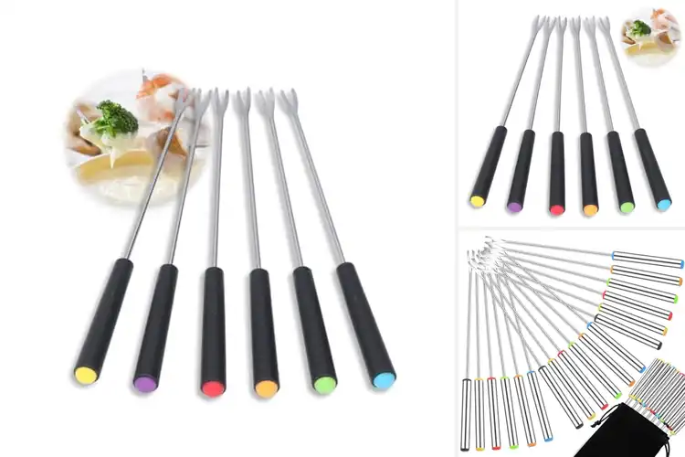 Detailed view of Best Heat Insulated Fondue Forks for Safe, Easy Dipping