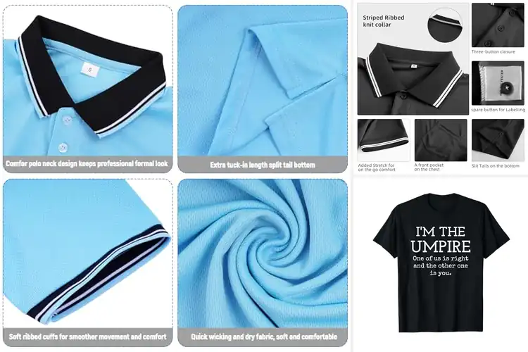 Detailed view of Best High School Umpire Shirts