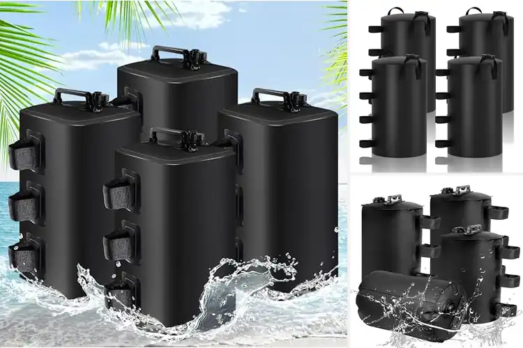 Detailed view of Best Leak Proof Canopy Weight Bags 500D PVC