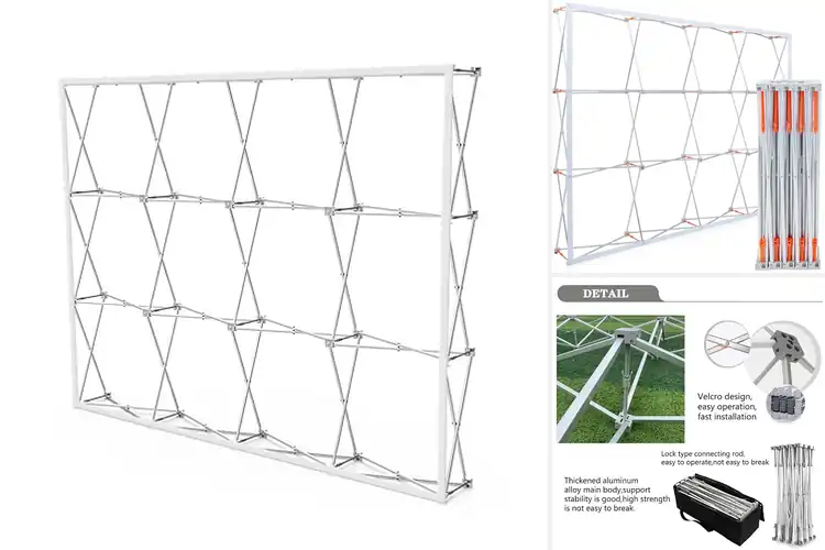 Detailed view of Best Lightweight Aluminum Trade Show Frames