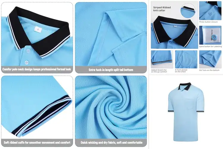 Detailed view of Best Men’s Umpire Shirts for Comfort and Confidence