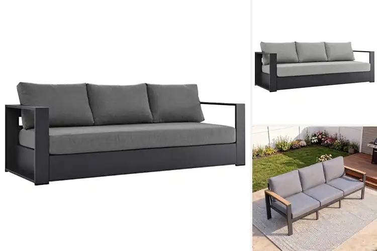 Detailed view of Best Powder Coated Aluminum Sofas