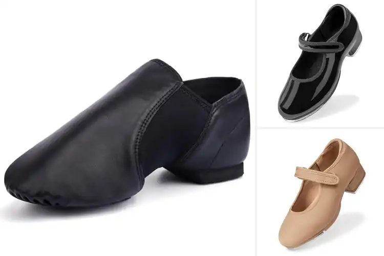 Detailed view of Best PU Leather Dance Shoes