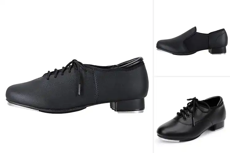 Detailed view of Best PU Leather Tap Shoes for Comfort, Style & Perfect Sound