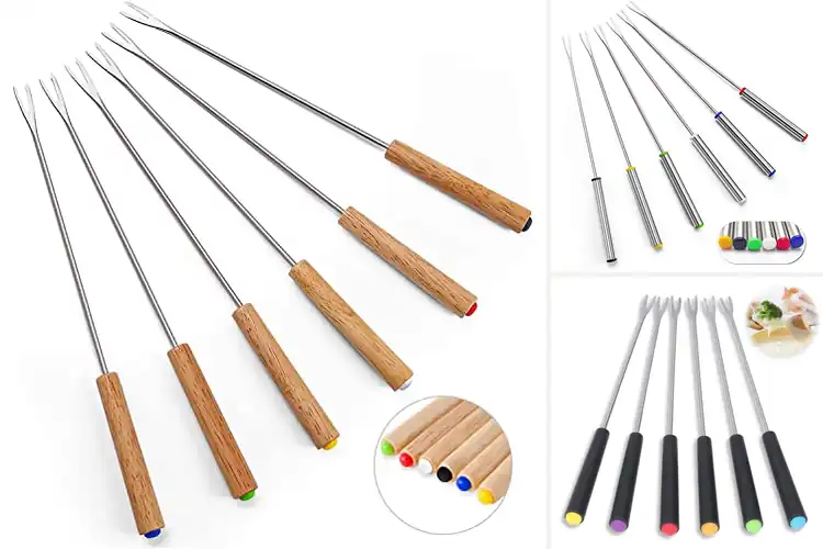 Detailed view of Best Set Of 6 Fondue Forks For Picnics
