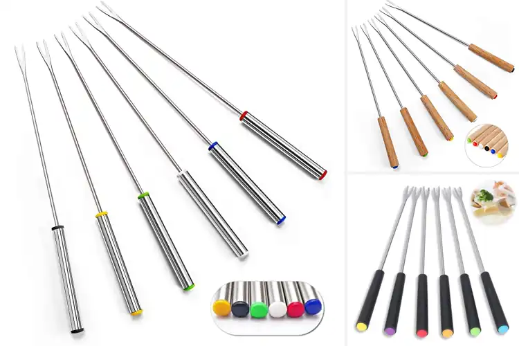 Detailed view of Best Set Of Fondue Forks Six Pack