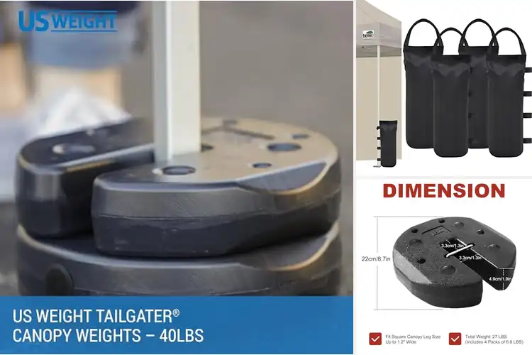 Detailed view of Best Shelter Weights: Keep Outdoor Setup Steady Anywhere