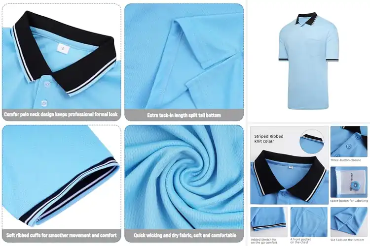 Detailed view of Best Softball Umpire Shirts