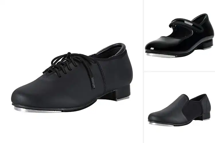 Detailed view of Best Sound Board Tap Shoes With Screwed Taps