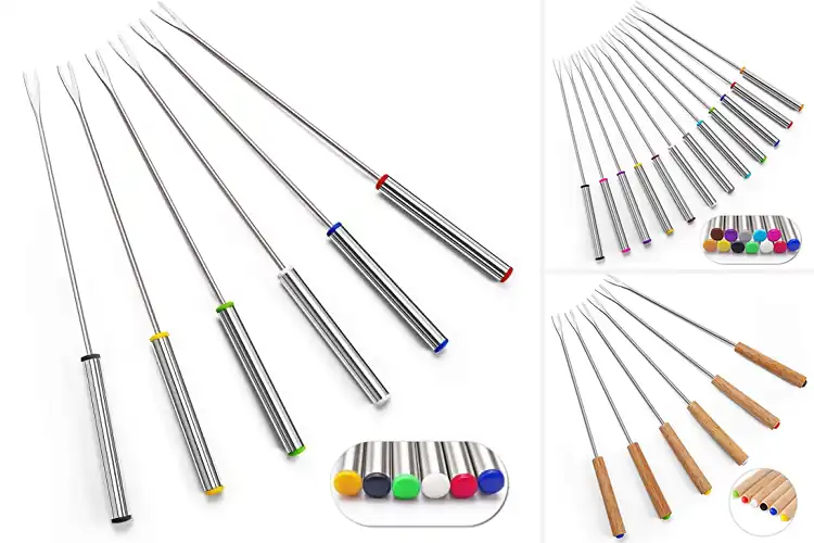 Detailed view of Best Stainless Steel Fondue Fork Sets