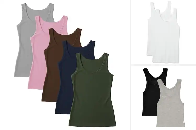 Detailed view of Best Stretch Cotton Tanks