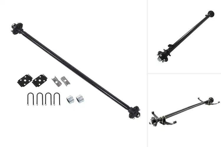 Detailed view of Best Trailer Axle Components