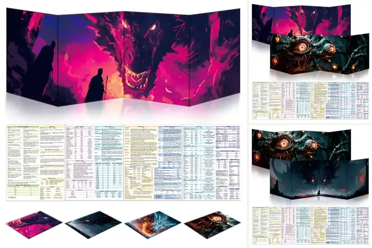 Detailed view of Best Tri Fold DM Screen Layouts: Elevate Your D&D Game Now