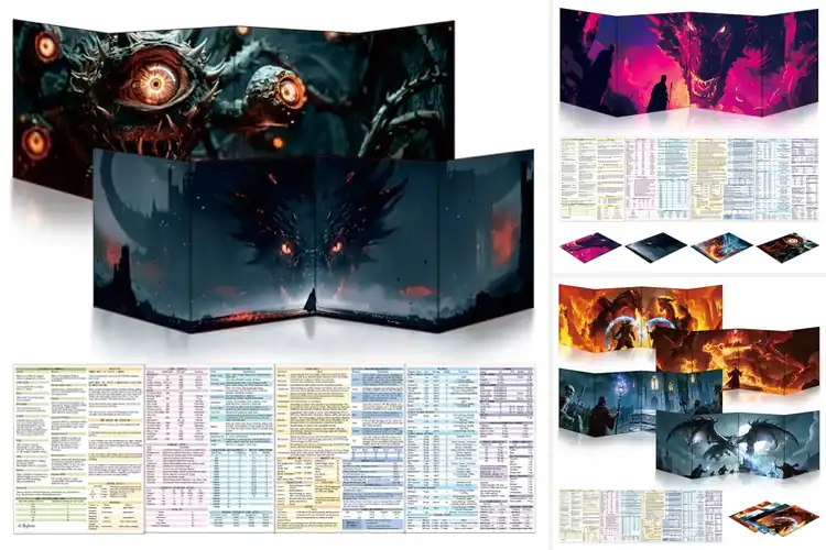 Detailed view of Best Tri-Fold DM Screen: Top 9 Picks for Immersive Gaming