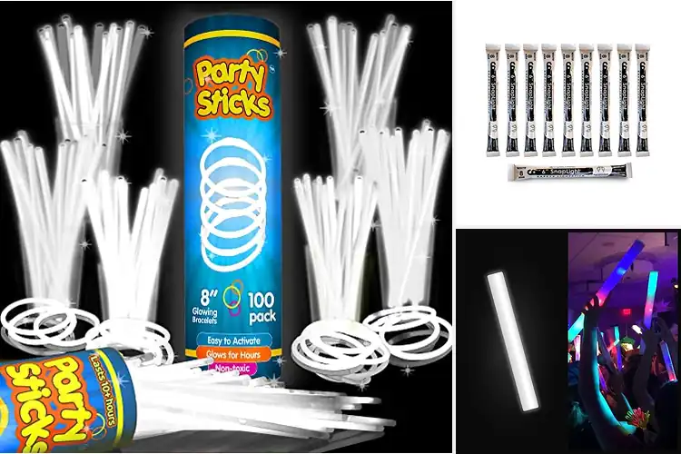 Detailed view of Best White Glow Sticks Pack: Light Up Your Next Event