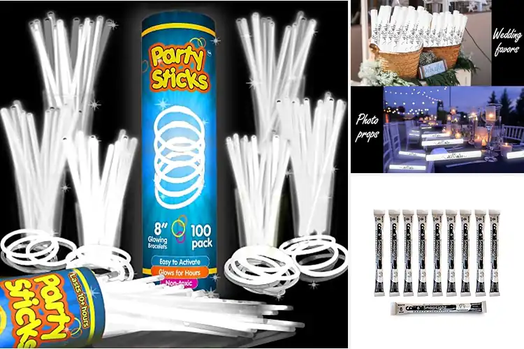 Detailed view of Best White Glow Sticks Packs
