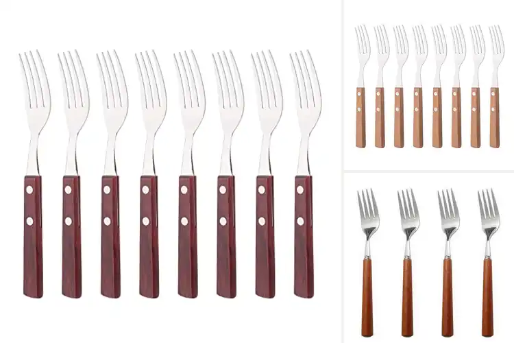 Detailed view of Best Wooden Handle Forks