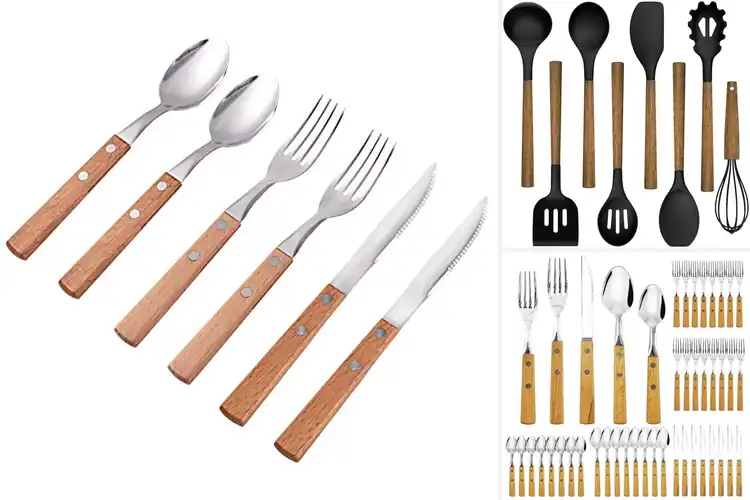 Detailed view of Best Wooden Handle Utensils for a Natural Kitchen