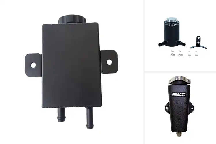 Detailed view of Best Wrinkle Black Finish Power Steering Reservoir