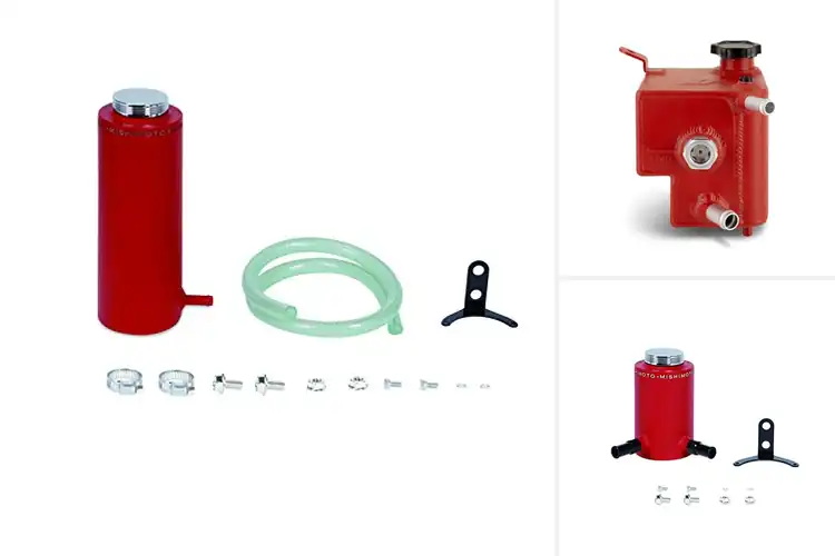 Detailed view of Best Wrinkle Red Aluminum Reservoir