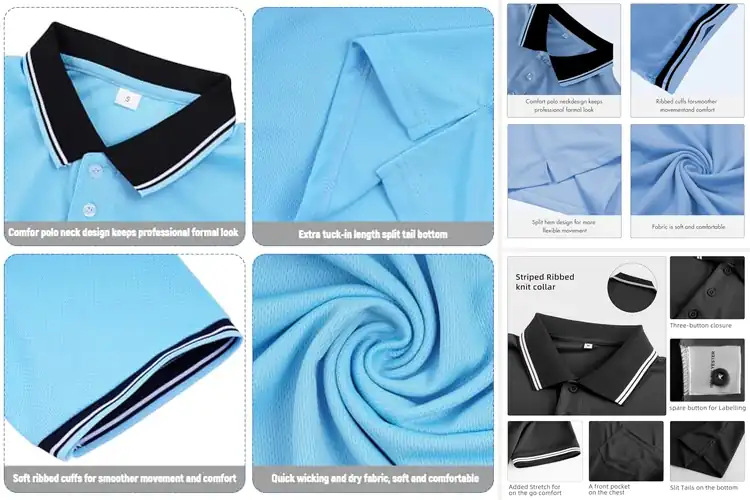 Detailed view of Best Youth League Umpire Shirts for Comfort & Confidence